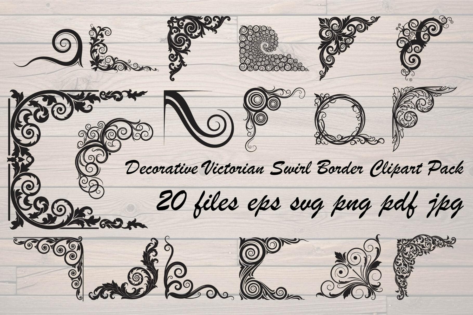 Decorative Victorian Swirl Border