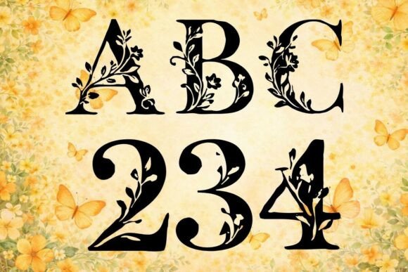 Floral Swirls Font - Preview 2