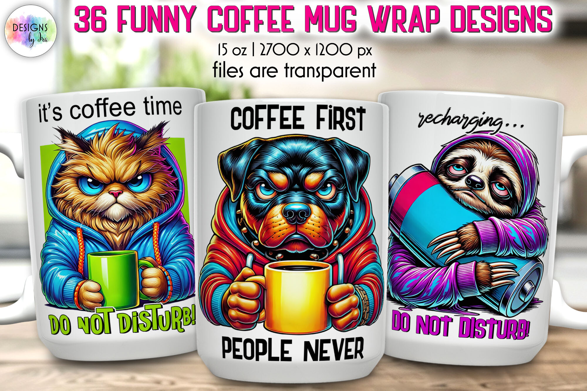 Funny Introvert Coffee Mug Wrap Bundle