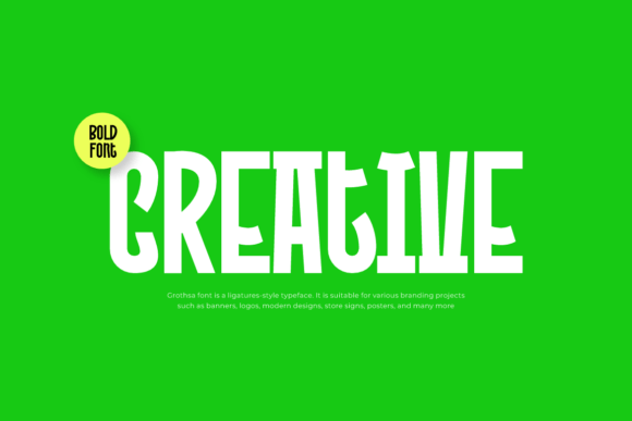 Grothsa Font PNG with transparent background - Preview 1