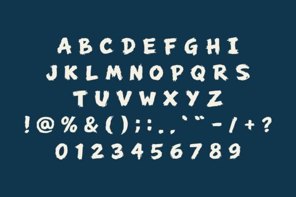 Hellboy Strong Font PNG with transparent background - Preview 5
