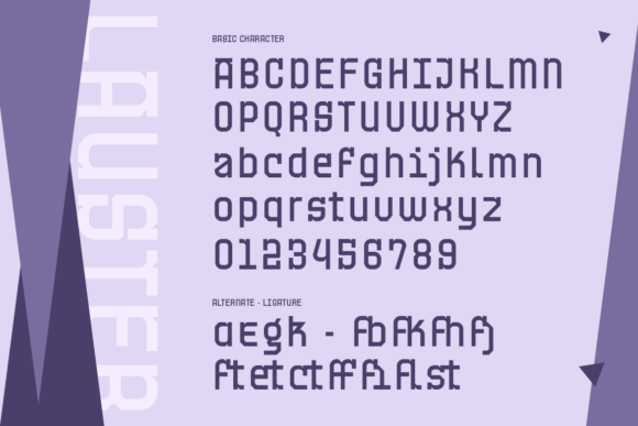 Lauster Font PNG with transparent background - Preview 1