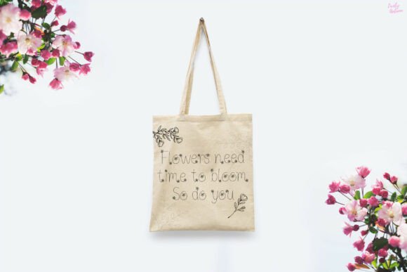 Little Flora Font PNG with transparent background - Preview 4