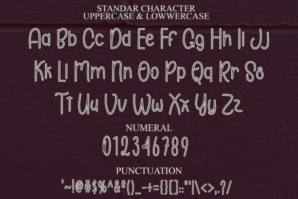Natural Bullpoint Font PNG with transparent background - Preview 5