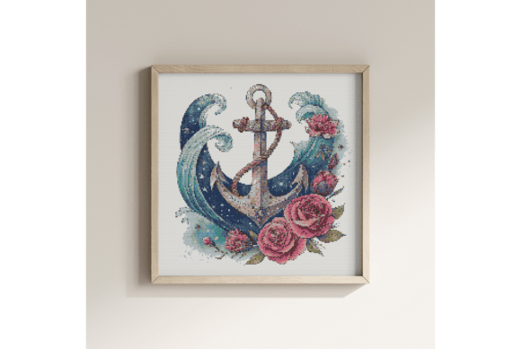 Nautical Anchor Cross Stitch Pattern