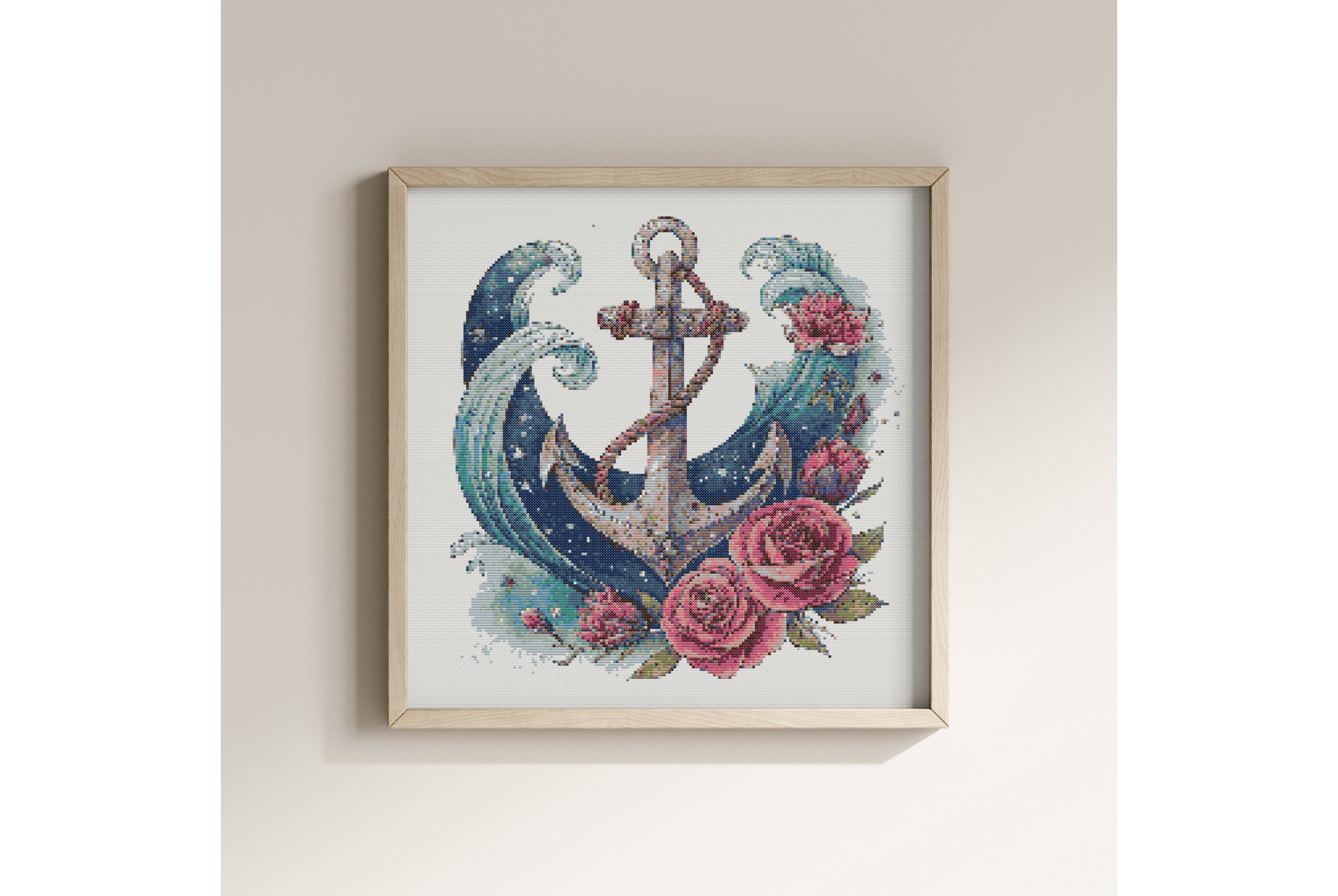Nautical Anchor Cross Stitch Pattern