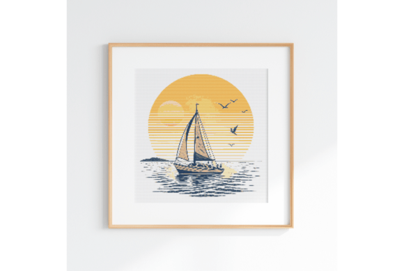 Nautical Sunset Cross Stitch