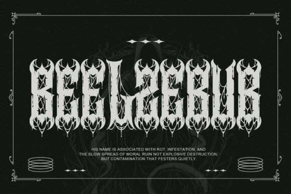 Noctyrr Font PNG with transparent background - Preview 3