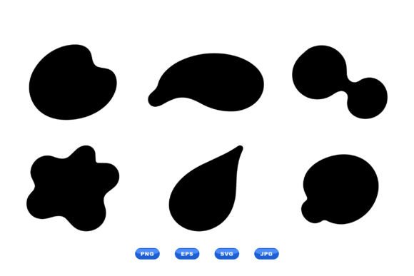 Organic Blob Shapes Clipart