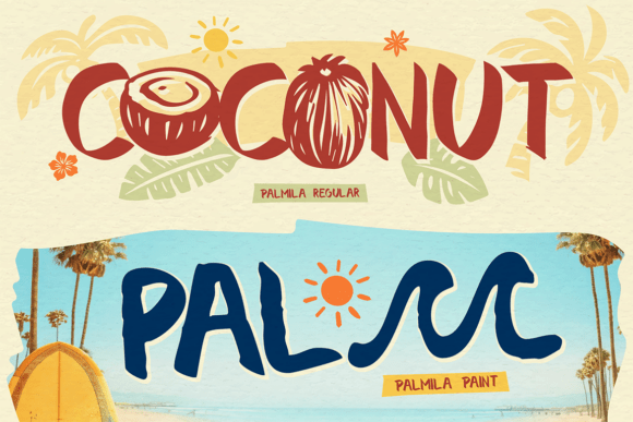 Palmila Font PNG with transparent background - Preview 3