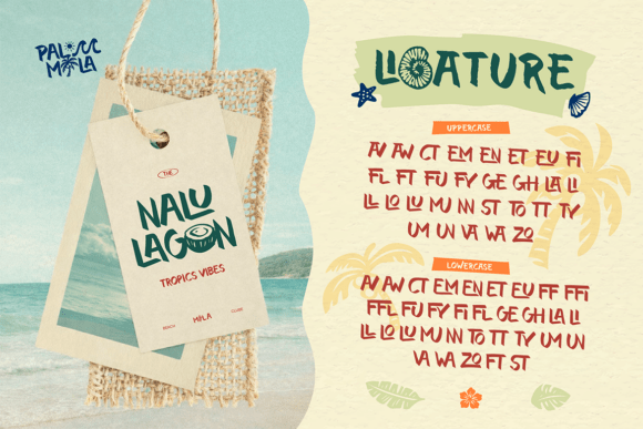 Palmila Font PNG with transparent background - Preview 4