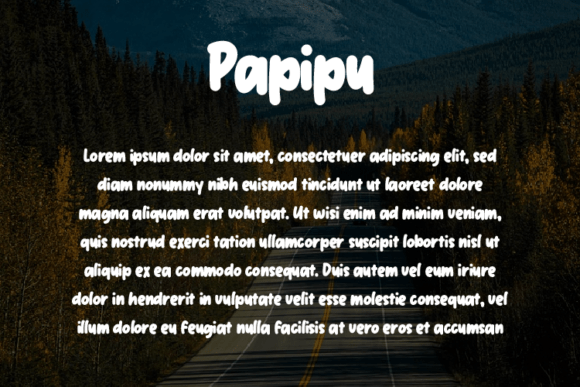 Papipu Font PNG with transparent background - Preview 2