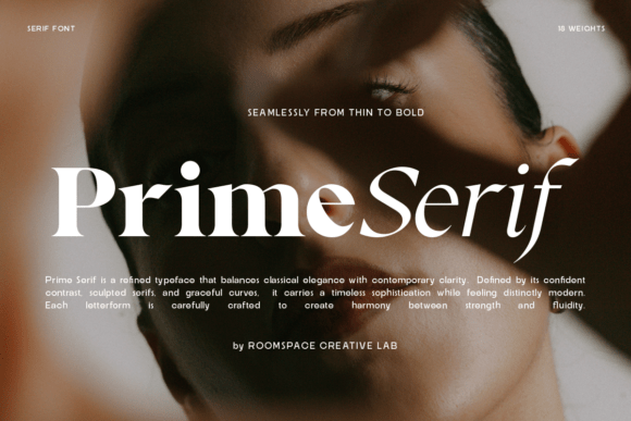 Prime Serif Family Serif Font By roomspace