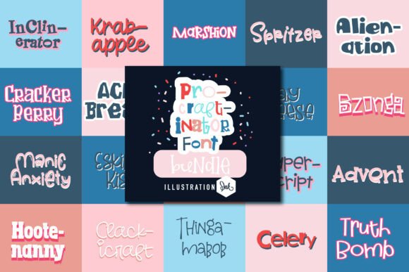 Procraftinator Bundle Fonts