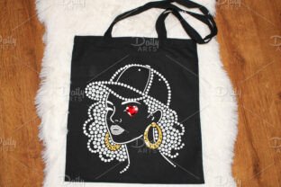 Rhinestone Afro Girl PNG Graphic by daily.arts · Creative Fabrica