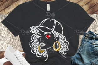 Rhinestone Afro Girl PNG Graphic by daily.arts · Creative Fabrica