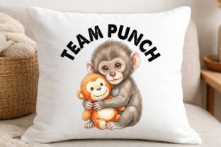 Team Punch Baby Monkey PNG Graphic by SoftInk Studio · Creative Fabrica
