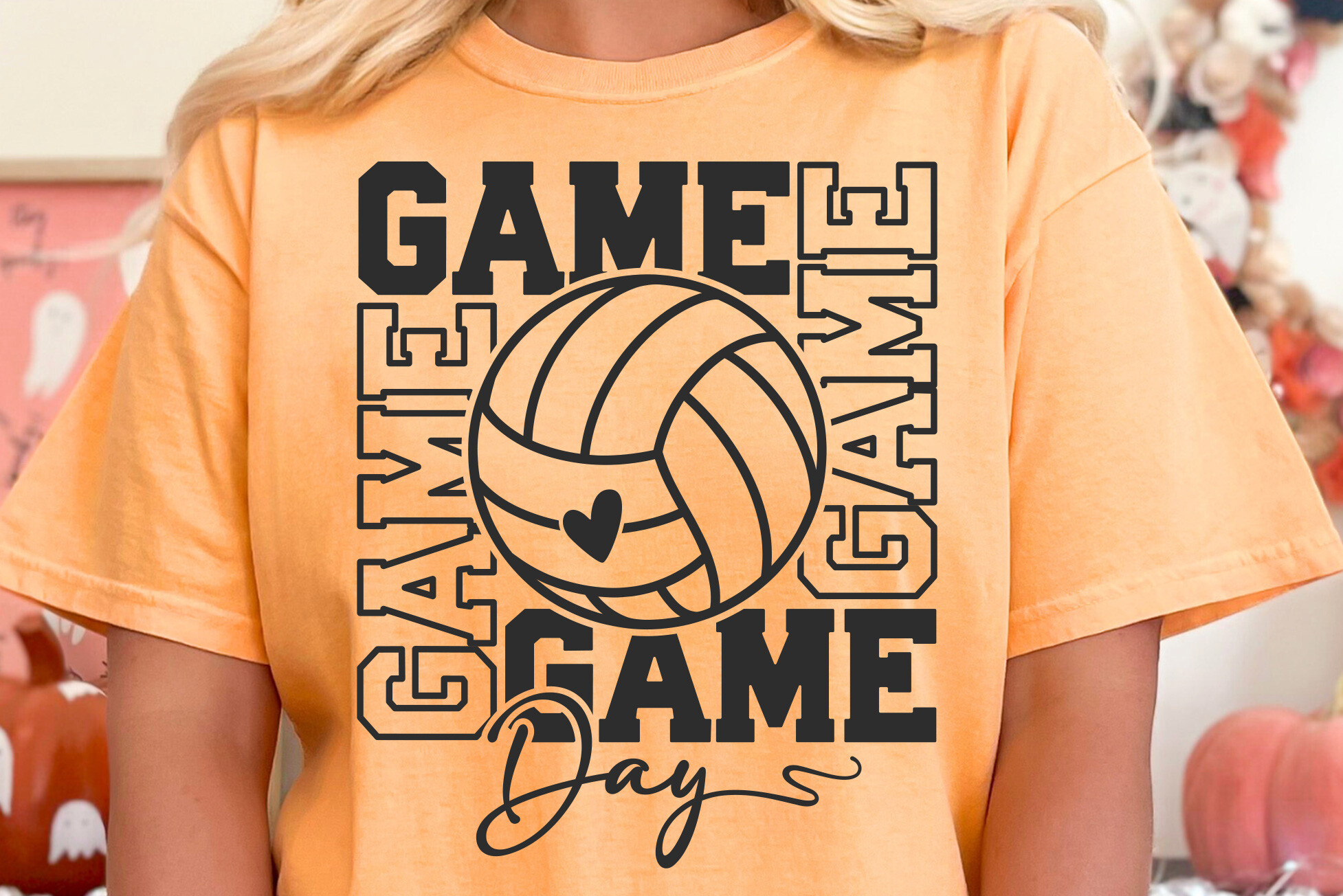 Volleyball Game Day SVG, Mama Cheer Svg