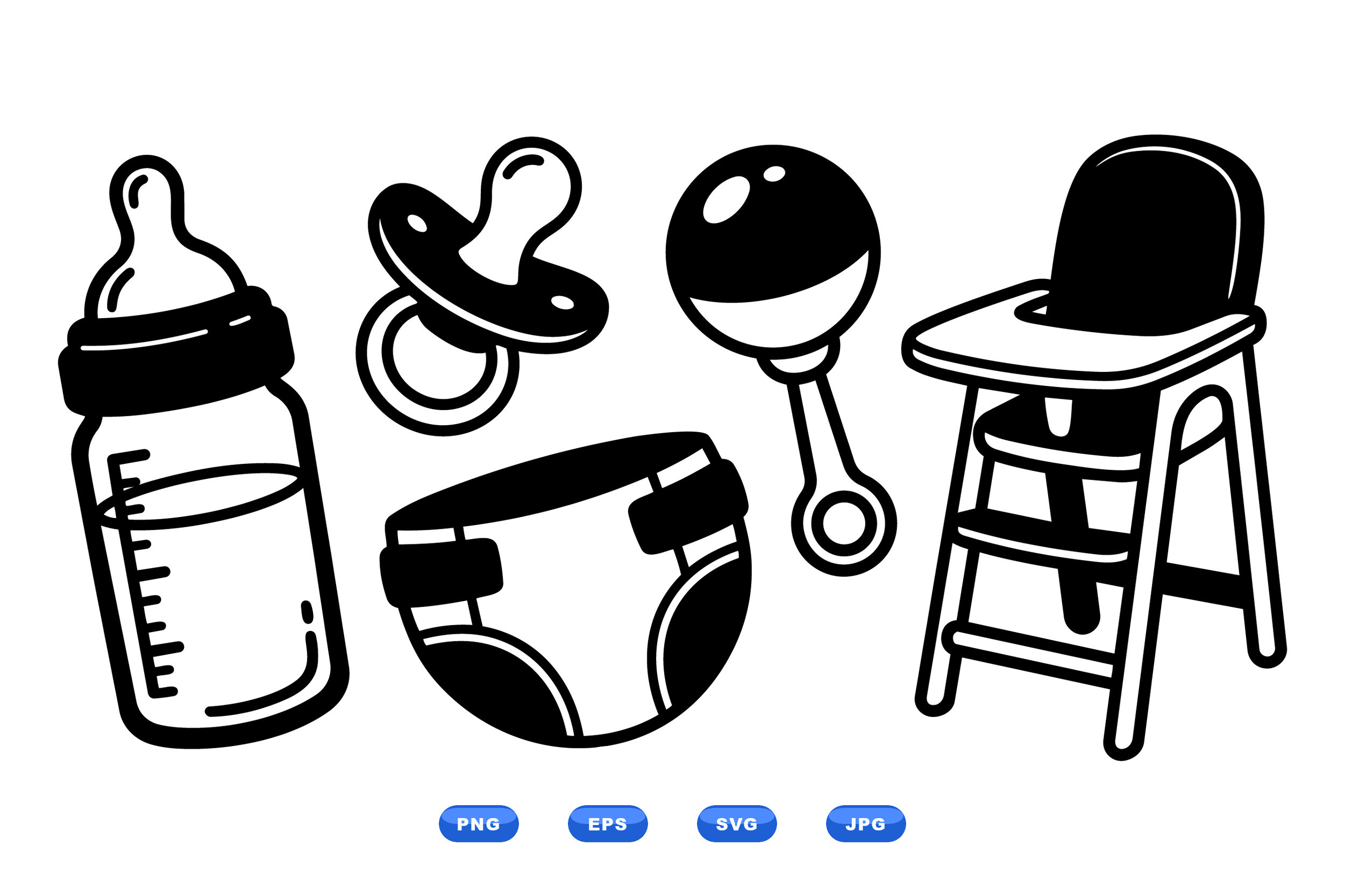 Baby Essentials SVG Clipart