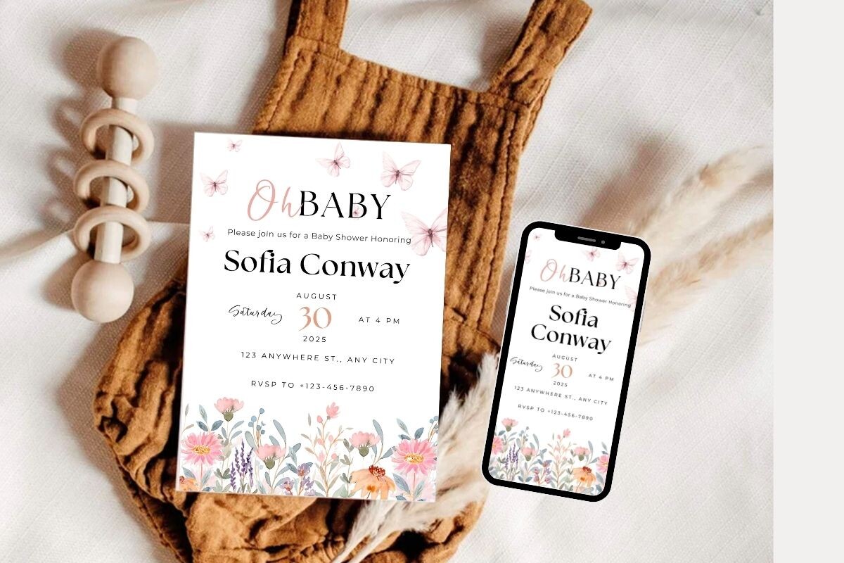 Baby Shower Welcome Sign & Invitation