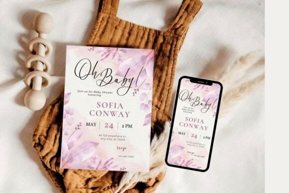 Baby Shower Welcome Sign & Invitation