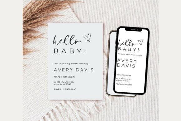 Baby Shower Welcome Sign & Invitation