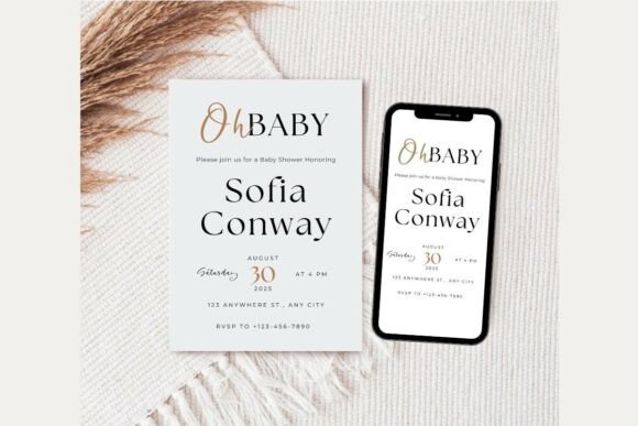 Baby Shower Welcome Sign & Invitation