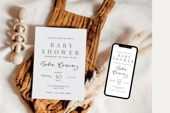 Baby Shower Welcome Sign & Invitation