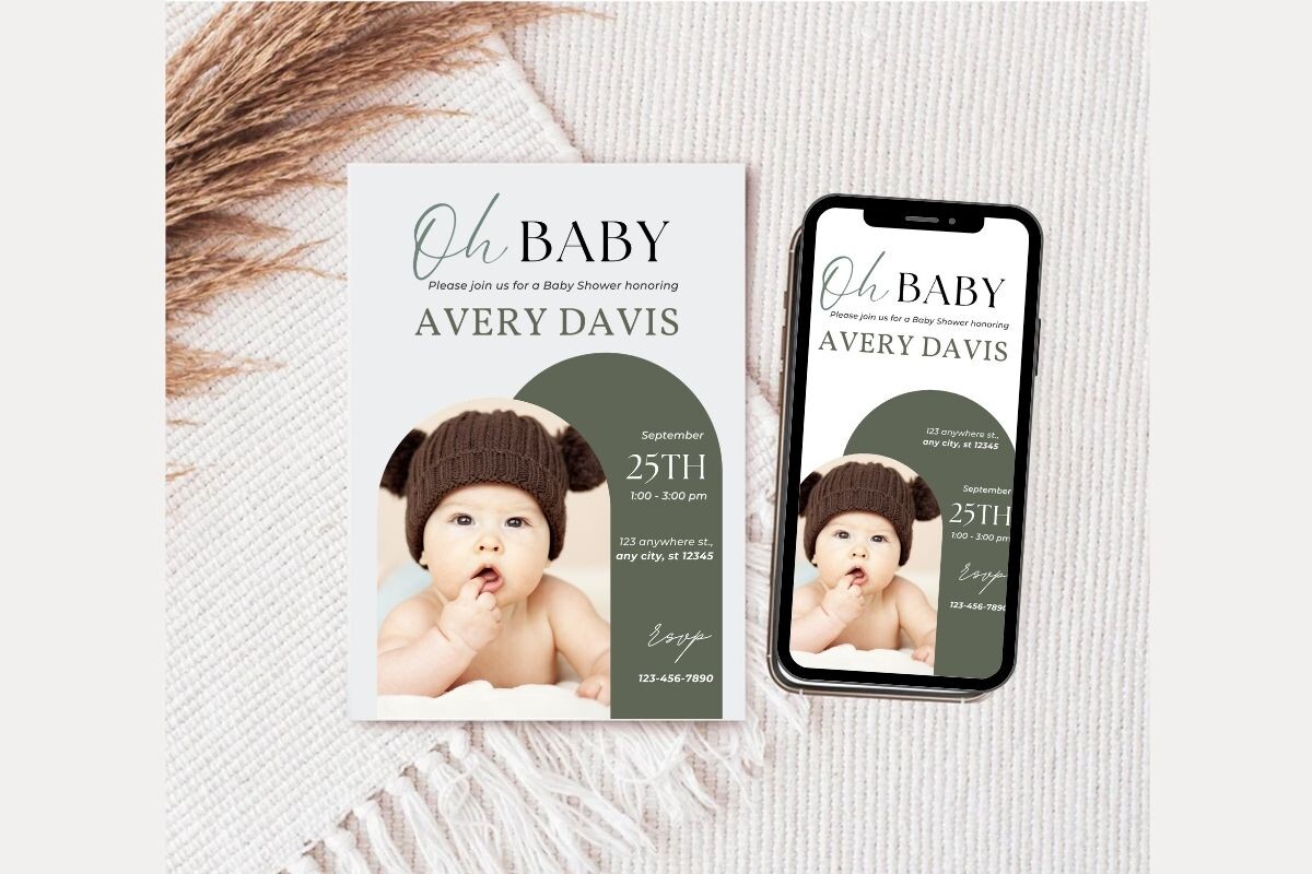 Baby Shower Welcome Sign & Invitation