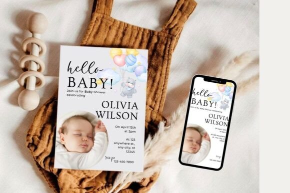 Baby Shower Welcome Sign & Invitation