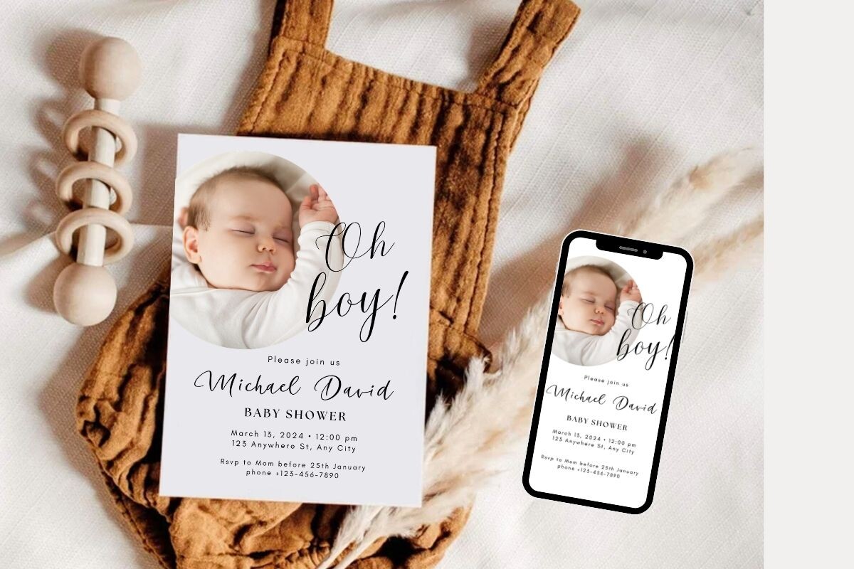 Baby Shower Welcome Sign & Invitation