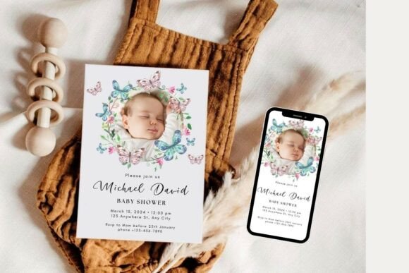 Baby Shower Welcome Sign & Invitation