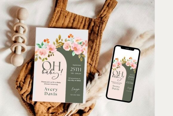 Baby Shower Welcome Sign & Invitation