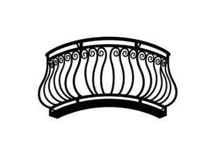 Svg Railing Designs Balcony Railing SVG Bundle Graphic by Designs River · Creative Fabrica