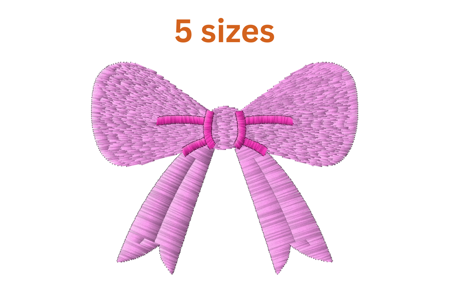 Bow Embroidery Design