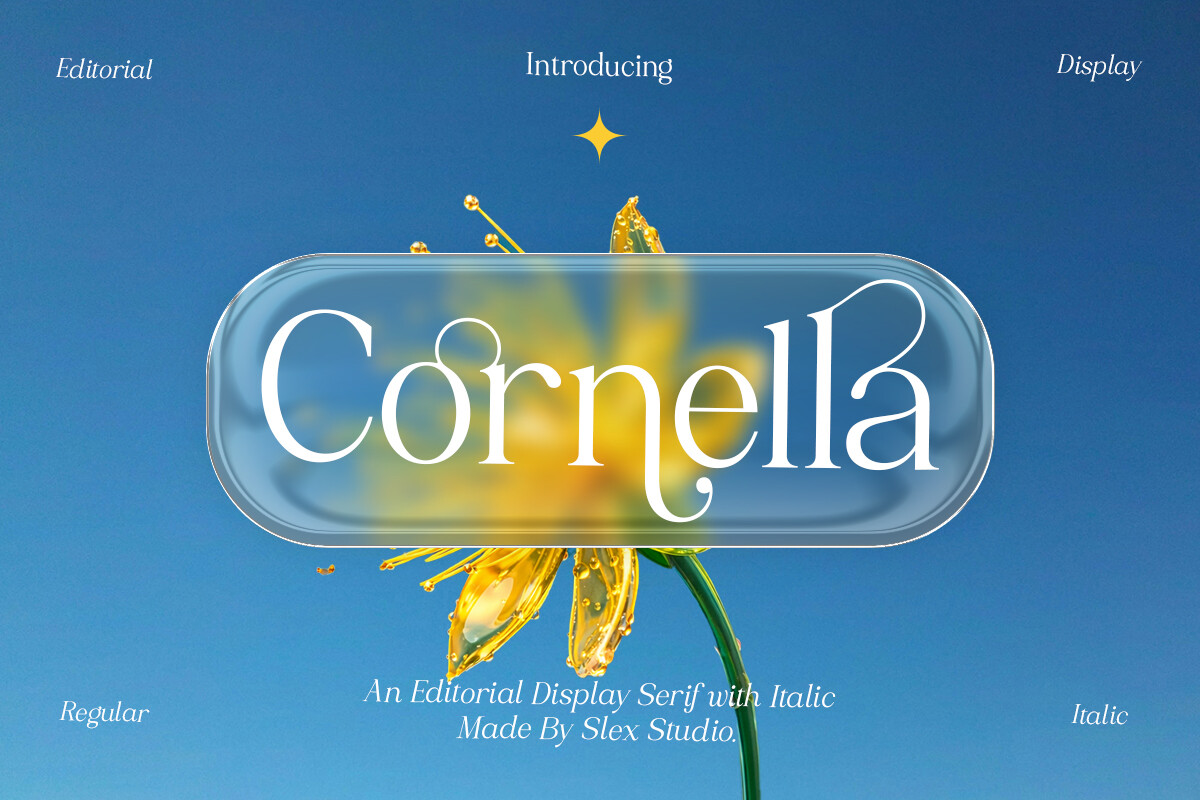 Cornella preview: serif for print layouts and reports