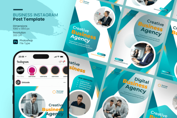 Creative Business Agency Instagram Post Graphics