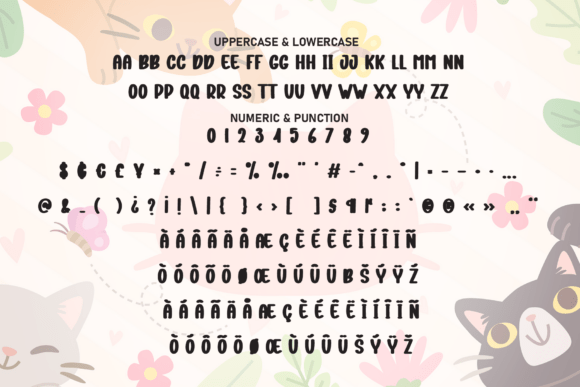 Cute Cat Font - Preview 6