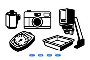 Darkroom Photography Clipart Kit