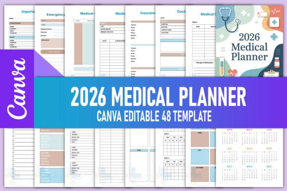 Editable 2026 Medical Planner