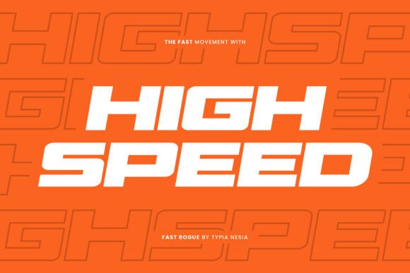 Fast Rogue Font - Preview 3