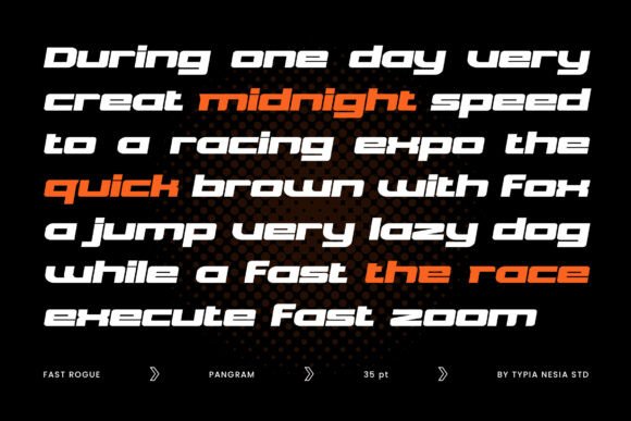 Fast Rogue Font - Preview 4