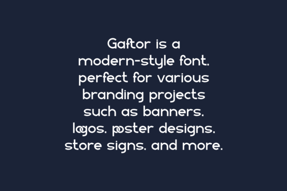 Gaftor Font - Preview 4