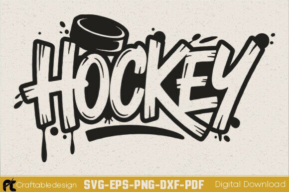 Hockey Game Day SVG Grafik Plotterdateien Von Craftabledesign