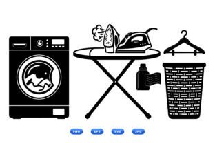 Laundry Room Icon Collection Graphic by DesignVectx · Creative Fabrica