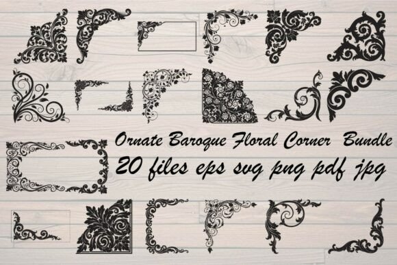 Ornate Baroque Floral Corner Bundle