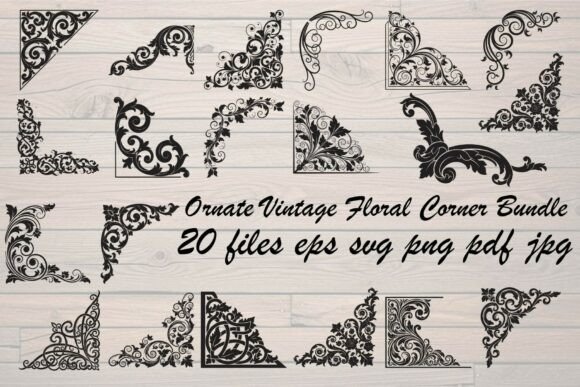 Ornate Vintage Floral Corner Bundle