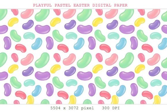 Playful Pastel Easter Digital Paper PNG Bundle · Creative Fabrica