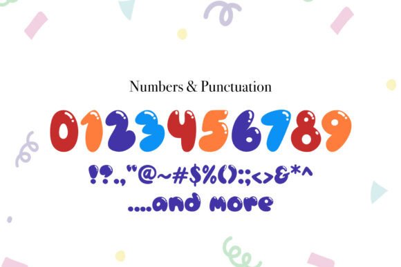 Ploofy Font PNG with transparent background - Preview 2