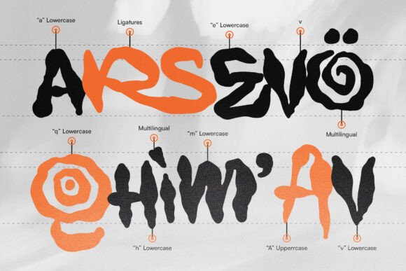Prolazy Font PNG with transparent background - Preview 1